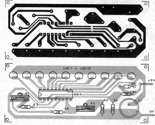    Placa de circuito impresso para a montagem
