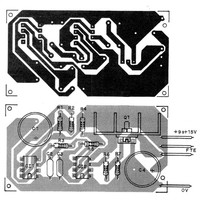    Figura 4 – Placa de circuito impresso para a sirene
