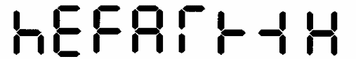 Figura 132 – Outros símbolos que podem ser apresentados num display de 7 segmentos.
