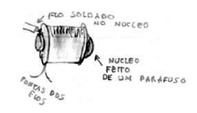 Figura 1 – A bobina do relé experimental
