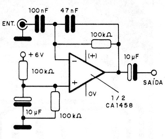 Figura 8 – Pré-amplificador para microfone

