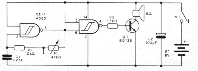    Figura 1 – Diagrama do oscilador
