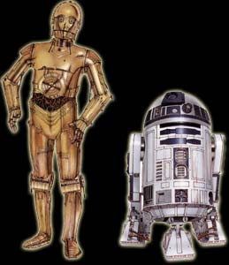 Figura 2 - R2D3 e C3CPO – Famosos robôs da série Star Wars
