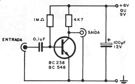 Figura 2 – Um pré-amplificador
