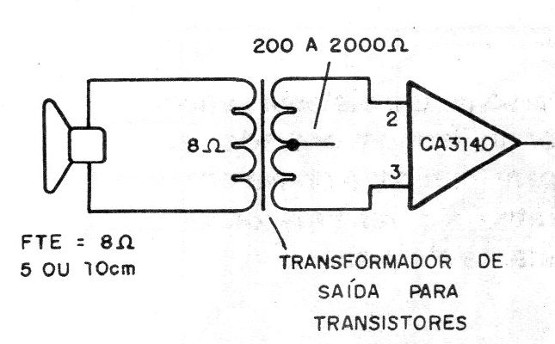    Figura 2 – Usando um transformador de saída
