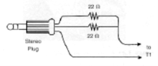 Figura 5 - Usando um receptor estéreo.
