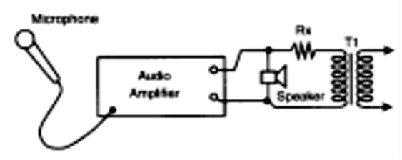 Figura 8 - Usando um amplificador de áudio.
