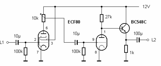 Figura 8 – Um amplificador híbrido
