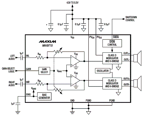  Diagrama completo do amplificador.
