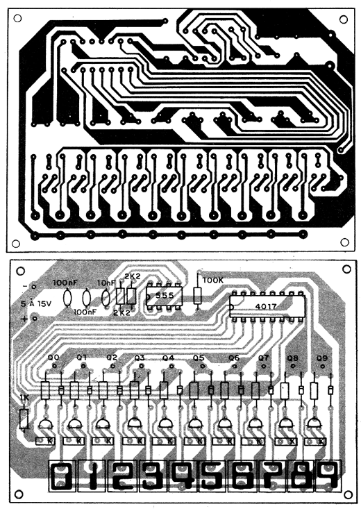 Figura 2 - Placa de circuito impresso para a montagem 
