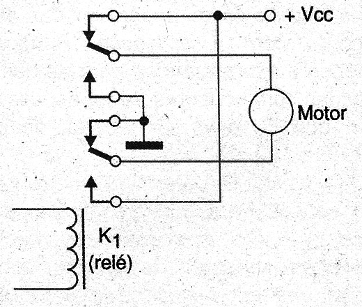 Figura 5 – Usando o circuito para inverter a rotação de um motor
