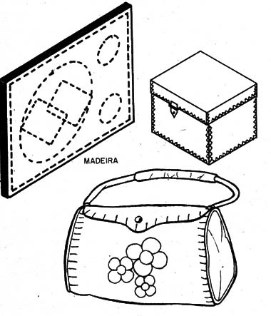    Figura 1 – Objetos decorados com um pirógrafo
