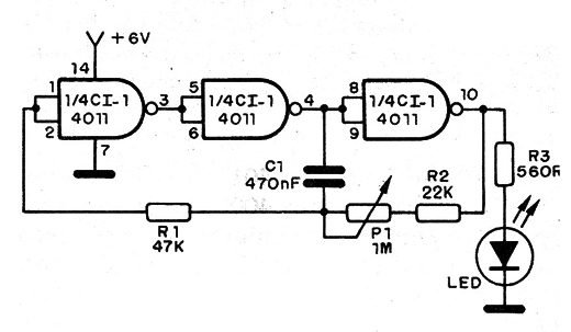    Figura 5 – oscilador com o 4011
