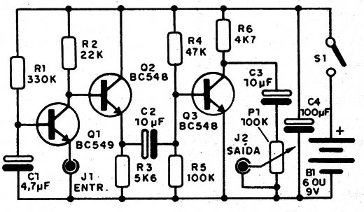 Figura 5 – Diagrama do amplificador
