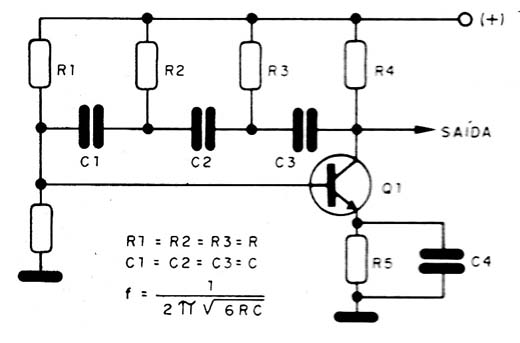   Figura 11 – Oscilador por deslocamento de fase
