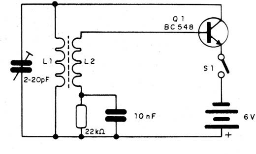    Figura 18 – Oscilador prático de bloqueio
