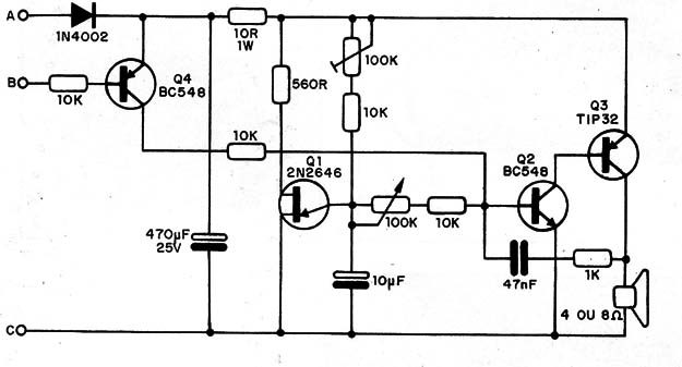 Figura 5 – O circuito de aviso
