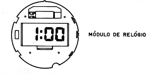 Figura 1 – Pequeno módulo de relógio digital
