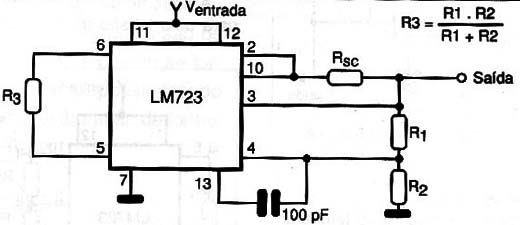 Circuito 2 – Saídas de 7 a 37 V.
