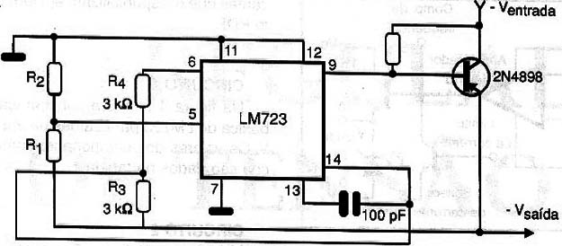 Circuito 3 – Regulador negativo de 15 V.
