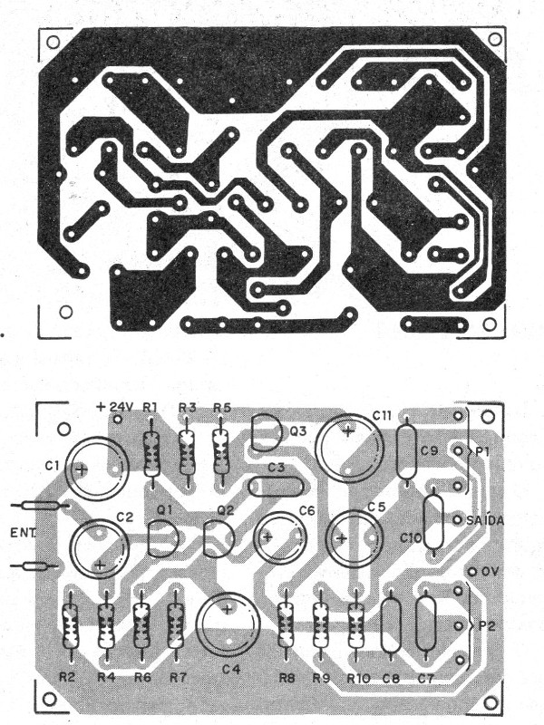    Figura 2 – Placa de circuito impresso para a montagem
