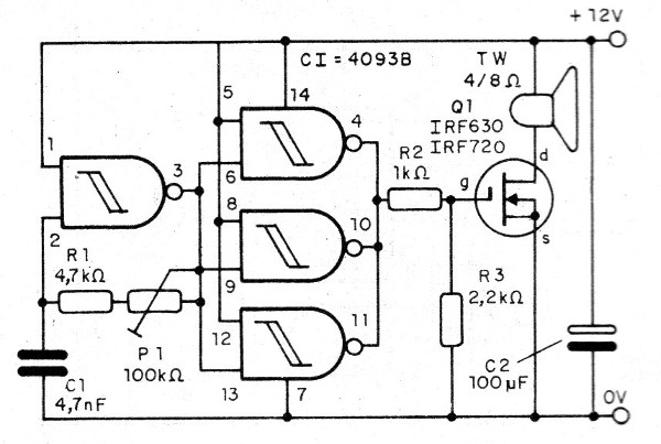 Figura 8 – Circuito com MOSFET de potência
