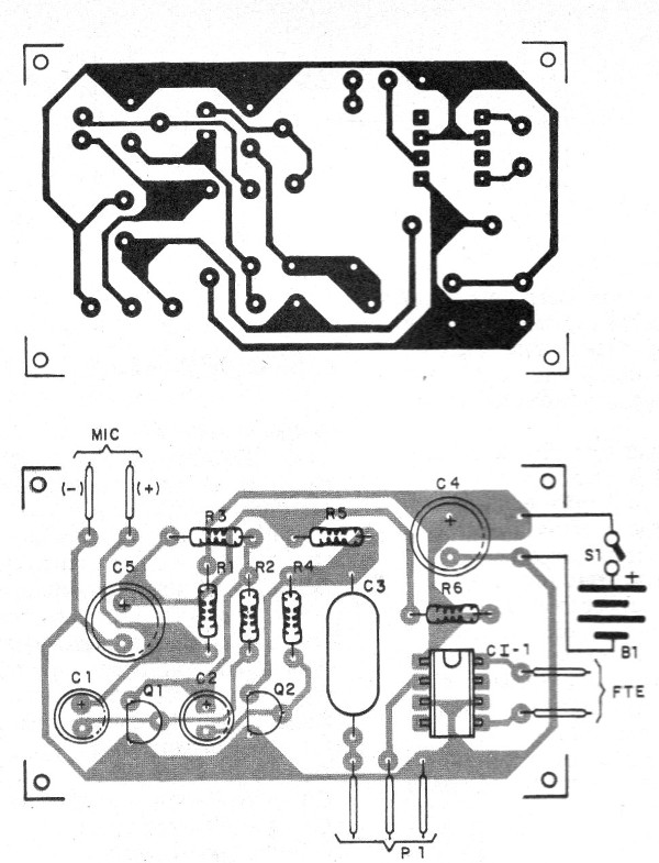  Figura 4 – Placa de circuito para a montagem
