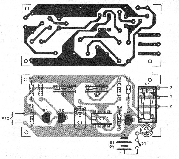    Figura 2 - Placa de circuito impresso para a montagem
