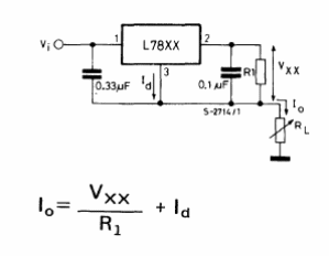    Figura 5 – Configuração para regulador de corrente
