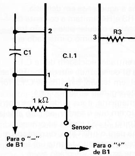 Fig. 2 — Suprimindo-se o C.I.2 do circuito da figura anterior, é necessário acrescentar uma resistência de 1 IcS2 entre a linha 