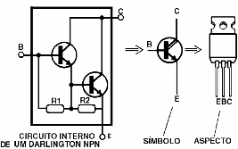 Figura 10 – Um transistor Darlington de potência   
