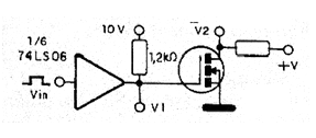 Figura 13 – Usando um CI open collector com resistor pull-up
Figura 13 – Usando um CI open collector com resistor pull-up