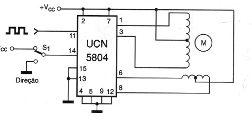 Shield para motor de passo UCB5804
