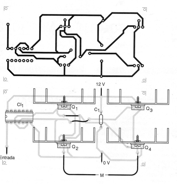Placa de circuito impresso para a montagem                     
