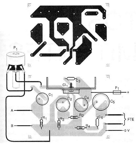 Placa do amplificador