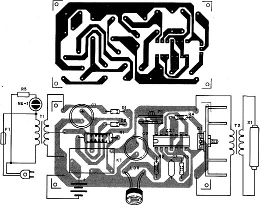 Placa de circuito impresso do sistema. 