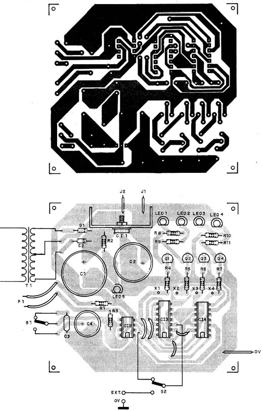 Placa de circuito impresso do aparelho. 
