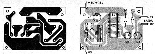 Placa de circuito impresso para o dobrador. 
