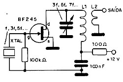 Oscilador para harmônicas ímpares (sobretom). 