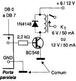 Um circuito simples de interface. 