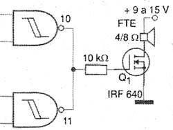 Etapa amplificadora simplificada utilizando FET. 