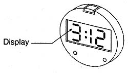 Display de cristal líquido usado nos relógios. 