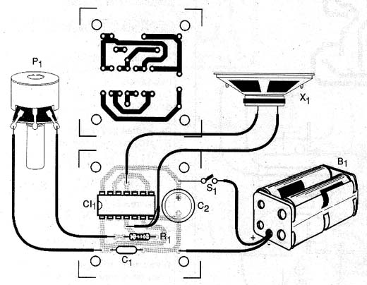 Sugestão de placa de circuito impresso. 