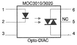 Foto-DIAC ou TRIAC como receptor. 