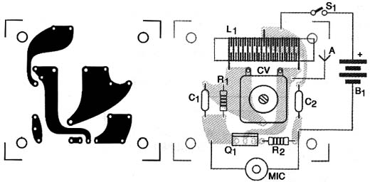 Sugestão de montagem em placa de circuito impresso. 