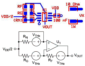 Figura 11 - Resistor em curto para desbalancear termicamente o circuito. 
