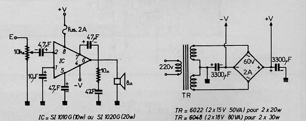 Amplificador Híbrido 10 ou 20 W
