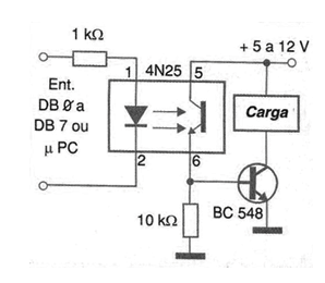  Interface Isolada com Transistor
