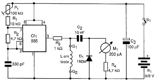 Diagrama elétrico do aparelho (medidor). 
