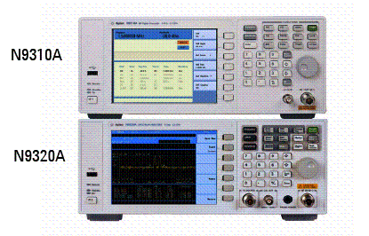 Agilent N9310A e N9320A - Gerador de sinais e analisador de espectro. 